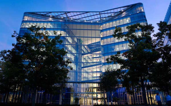 Glass office building