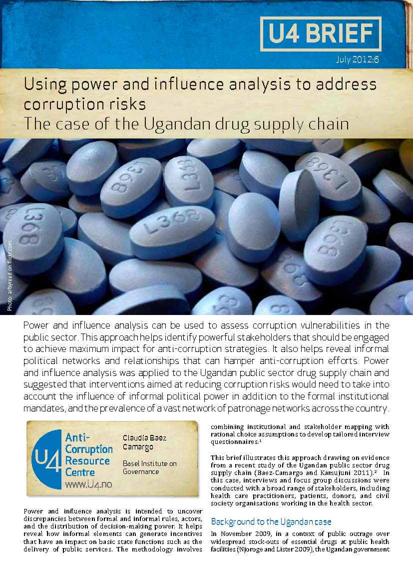 First page of policy brief