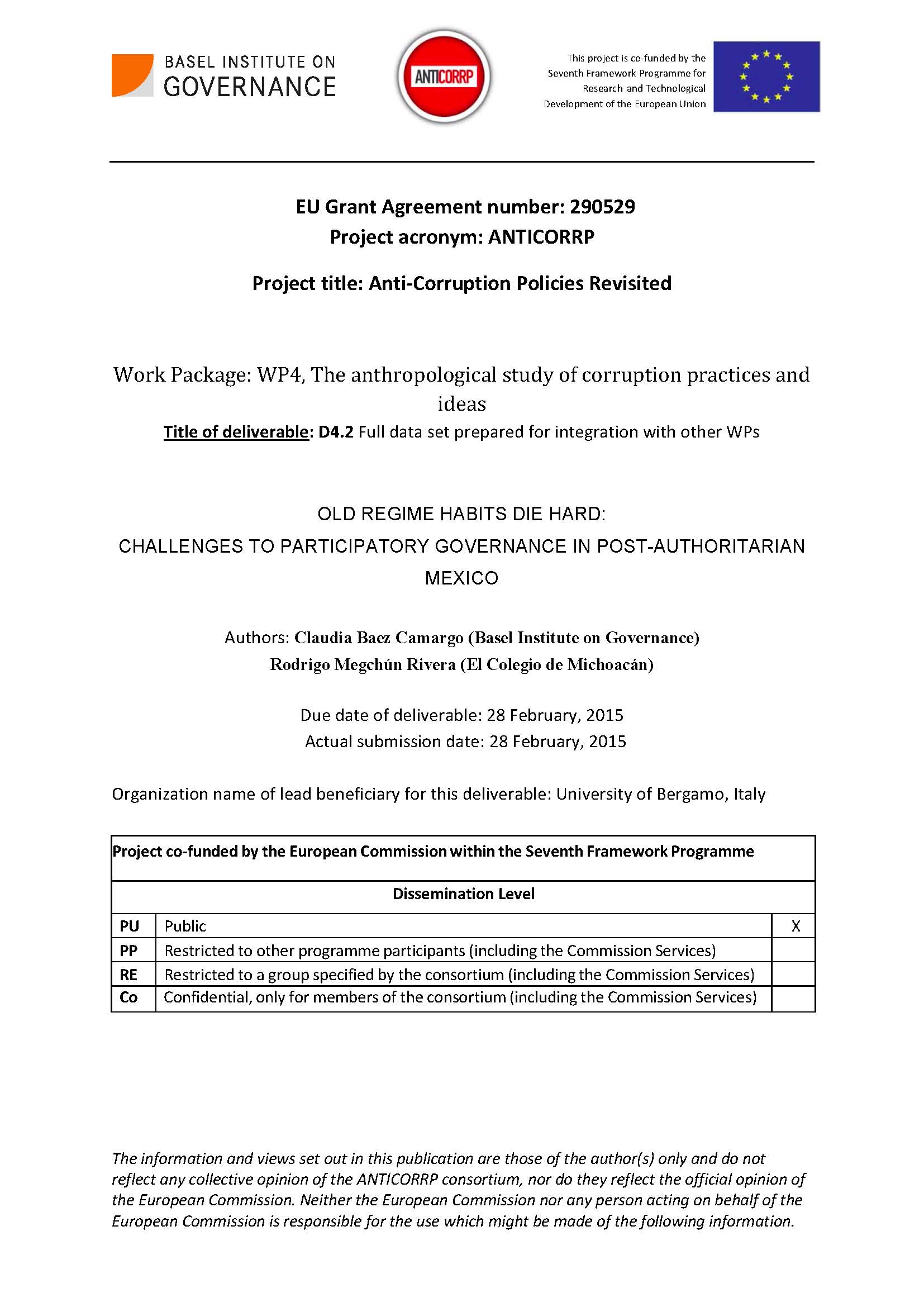 First page of ANTICORRP Mexico report