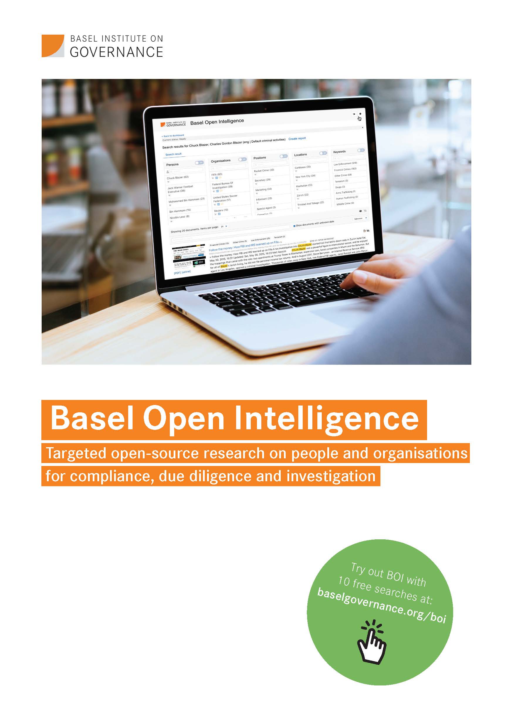 Cover of Basel Open Intelligence flyer