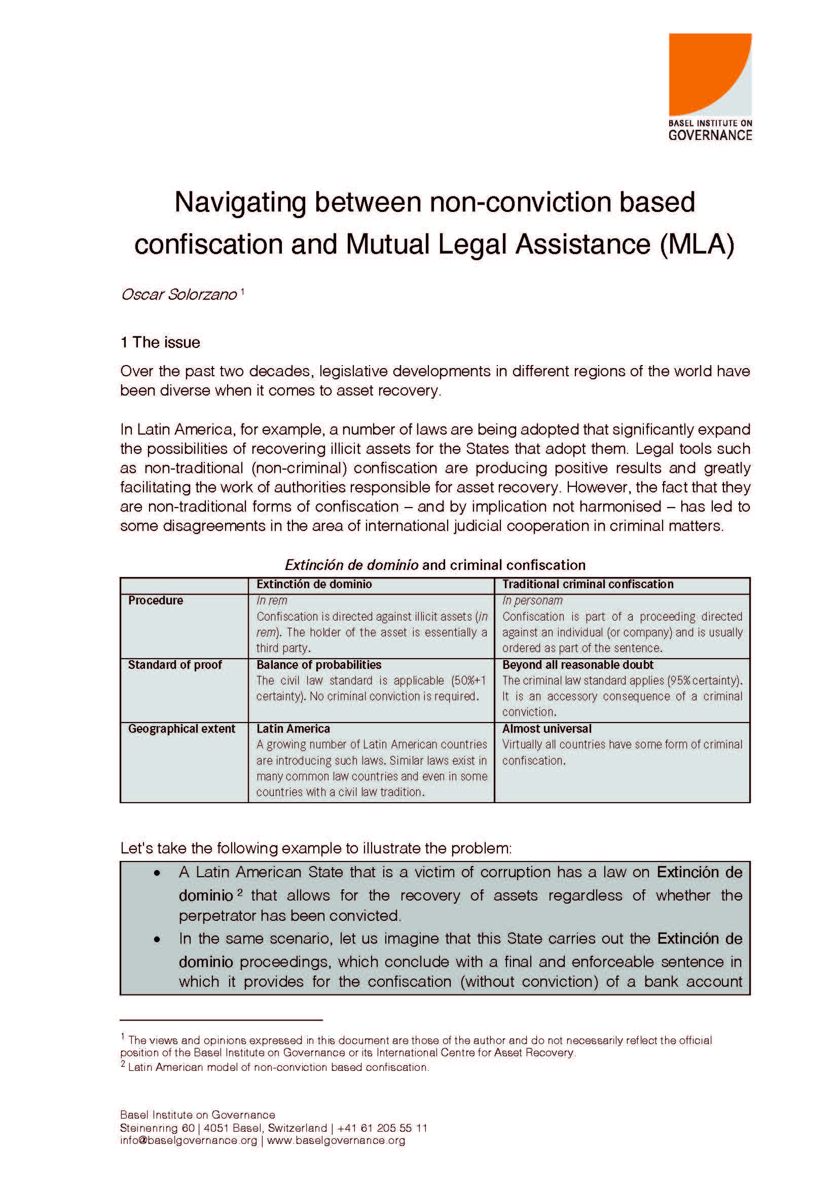 NCB confiscation speech