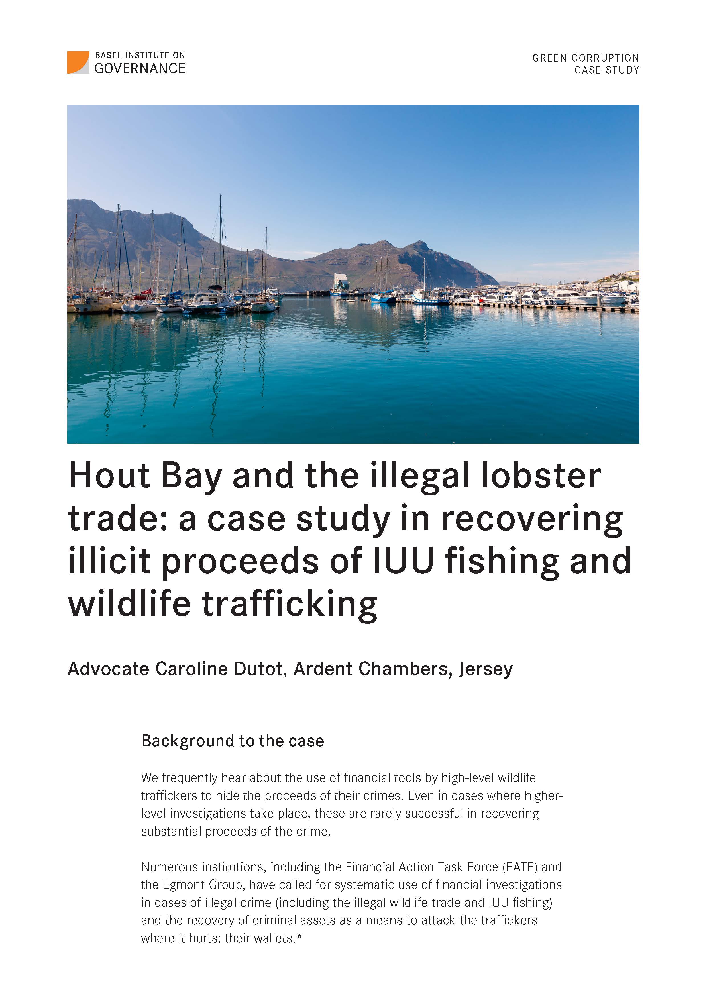 Cover page of Hout Bay Fishing Industries case study