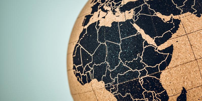 Africa globe